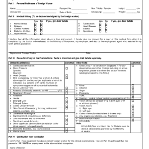 Work Permit – Duxton Medical Clinic